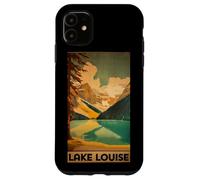 Custodia per iPhone 11 Vintage Parco Poster di Lake Louise
