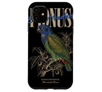 Custodia per iPhone 11 Vintage pionus dalla testa blu birdwatching natura uccelli amore