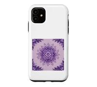Custodia per iPhone 11 Viola Lavanda Mandala Floreale