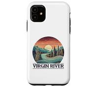 Custodia per iPhone 11 Virgin River T-Shirt Retro Minimalist River Virgin