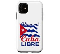 Custodia per iPhone 11 Viva Mi Cuba Libre Sventolando Bandiera Cubana Patriot