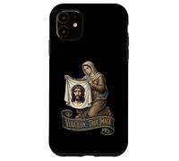 Custodia per iPhone 11 Volto di Gesù Cristo Cattolico