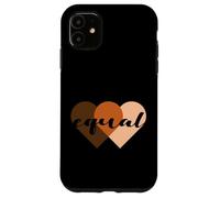 Custodia per iPhone 11 We Are All Equal One People One Heart, Equality Unity Hearts