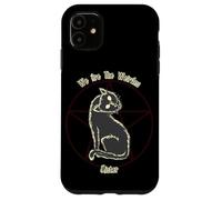 Custodia per iPhone 11 We Are The Weirdos Mister Black Cat Pentagram Witchcraft