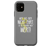 Custodia per iPhone 11 Wer das Bier nicht ehrt Delirium Frase divertente sulla birra tedesca