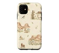 Custodia per iPhone 11 Western Meadow Homestead Conigli Sheep Horse Farm Ranch
