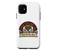 Custodia per iPhone 11 When God Made Me Grinned Sarcastico Christian Citazione