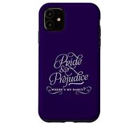 Custodia per iPhone 11 "Where's My Darcy?" Jane Austen - Pride and Prejudice