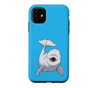 Custodia per iPhone 11 White Baby Whale Beluga White Whale Marine Mammifero Bambini
