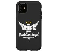 Custodia per iPhone 11 Wife Is My Angel She Watches Over Me In Memory