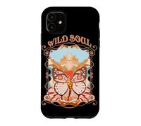 Custodia per iPhone 11 Wild Soul Farfalla Mistico Retro Art