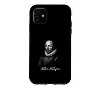 Custodia per iPhone 11 William Shakespeare Rinascimento Poeta Ritratto Iconico