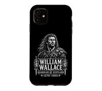 Custodia per iPhone 11 William Wallace Guardiano della Scozia 1270-1305 xilografia