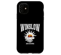 Custodia per iPhone 11 Winslow Arizona Alba Nel Deserto Vintage Stile Atletico