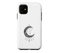 Custodia per iPhone 11 Witchy Crescent Moon Gothic Celestial Lunar Design