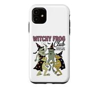 Custodia per iPhone 11 Witchy Frog Club Midnight Only On Halloween Frog Coven