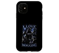 Custodia per iPhone 11 Wolf Love Mogging Divertente Gen-Z Meme