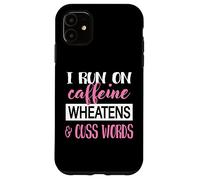 Custodia per iPhone 11 Womens Caffiene & Words Wheaten Terrier Dog Lover