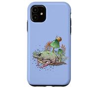 Custodia per iPhone 11 Womens Girls Cottagecore Magical Frog Toad Snail Goblincore