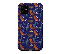 Custodia per iPhone 11 Womens Girls Kids Pattern Sea Otter Lover