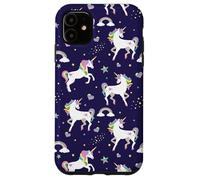 Custodia per iPhone 11 Womens Kids Girls Pretty Unicorn Pattern