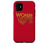 Custodia per iPhone 11 Wonder Woman 75th Anniversary Gold Logo