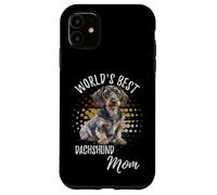 Custodia per iPhone 11 World's Best Dachshund Mom Wire Haired Dog Doxie Mom