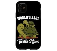 Custodia per iPhone 11 World's Best Turtle Mom - Simpatico design con famiglia