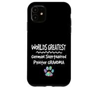 Custodia per iPhone 11 Worlds Greatest Tedesco Capelli Corti Puntatore Nonna Cane Zampa