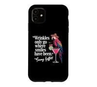 Custodia per iPhone 11 Wrinkles Only Go Where Smiles Have Been Cute Parrot Mexican