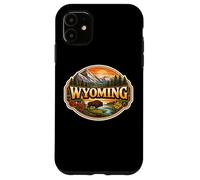 Custodia per iPhone 11 Wyoming Souvenir Stato Visitatore Memorabilia Viaggiatore Turistico
