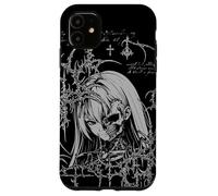 Custodia per iPhone 11 Y2K Grunge Anime Goth Alt Sigilism Japanese Zombie Graphic