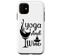 Custodia per iPhone 11 Yoga E Meditazione Vino Posa Wine Lover Relax