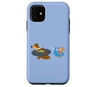 Custodia per iPhone 11 Yogi Bear Yogi and Boo Boo Going Swimming