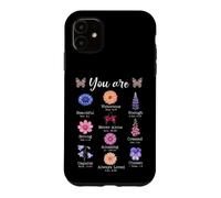 Custodia per iPhone 11 You Are Flower Beautiful Christian Religious Bible Verse