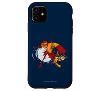 Custodia per iPhone 11 Young Justice Splatter Art Kid Flash Logo