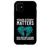 Custodia per iPhone 11 Your Story Matters Support Sexual Assault Awareness Gifts