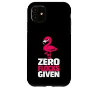 Custodia per iPhone 11 Zero Flocks Given fenicottero umorismo sarcastico