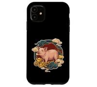 Custodia per iPhone 11 Zodiaco Cinese Lucky Pig