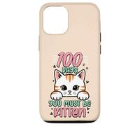 Custodia per iPhone 12/12 Pro 100 giorni in cui devi essere un gattino, simpatici bambini del centesimo giorno di scuola