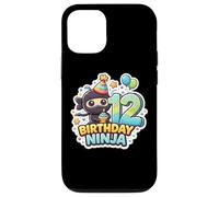 Custodia per iPhone 12/12 Pro 12 Anni Compleanno Ninja Ragazzi Dodici 12 ° Festa Dodicesimo