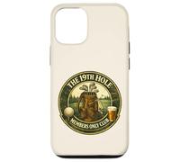 Custodia per iPhone 12/12 Pro 19th Hole Club Vintage Retro Golf Regalo per golfisti Man Cave