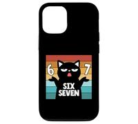 Custodia per iPhone 12/12 Pro 67 Maglietta meme Cat 6 7 Gesto della mano Adolescenti Slang Six Seven