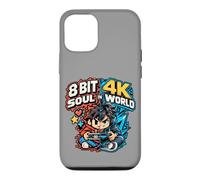 Custodia per iPhone 12/12 Pro 8 Bit Soul in 4K World Retro Gamer Collective Studio