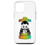 Custodia per iPhone 12/12 Pro Adios Kindergarten Hello Summer Funny Happy Panda Bear