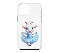Custodia per iPhone 12/12 Pro Adorabile capra danzante in tutù blu balletto