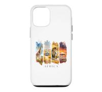 Custodia per iPhone 12/12 Pro Africa Giraffe, Leoni e Savana - Vacanze Africa