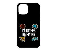 Custodia per iPhone 12/12 Pro Airplane Pilot Aviator I'd Rather Be Flying