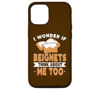 Custodia per iPhone 12/12 Pro Amante di New Orleans Mi chiedo se anche i beignets pensano a me