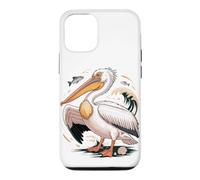 Custodia per iPhone 12/12 Pro American White Pelican Sea Bird Birder